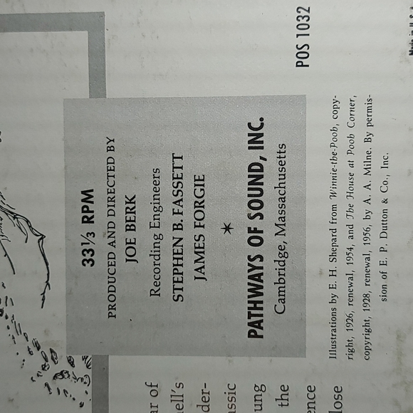 Vintage Maurice Evans Reads Winnie-the-Pooh Vinyl - Picture 4 of 6